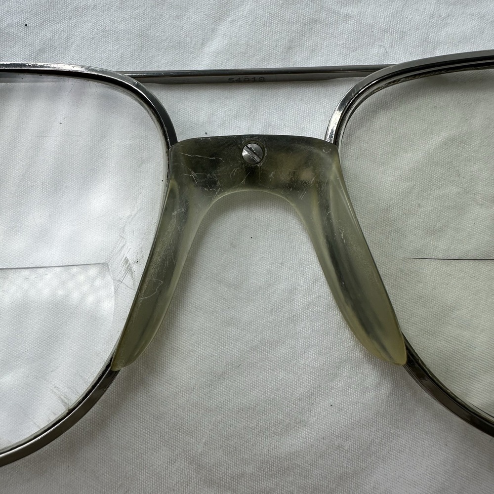 Luxottica Vintage Natural Silver Aviator Sunglasses Eye Glasses Frames 54-19 140 - Picture 14 of 14